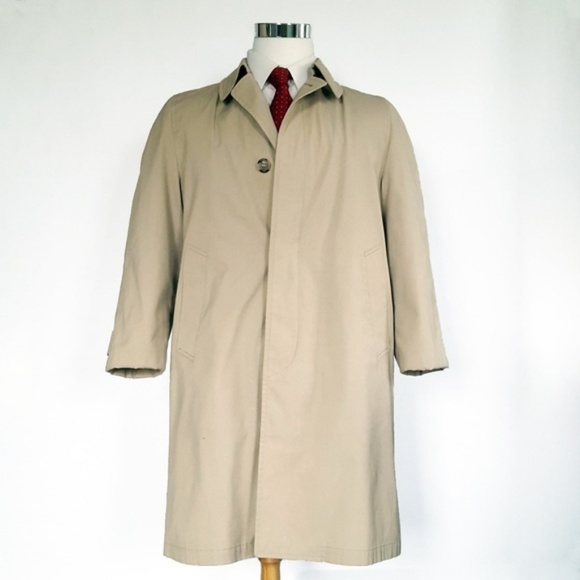 London Fog Other - London Fog Vintage Men's Rain Coat 36 Short Tan